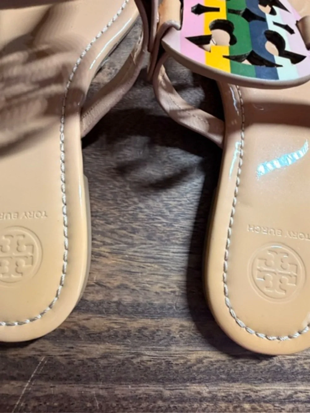 Tory Buch Miller Tan Sandals Size 8 1/2